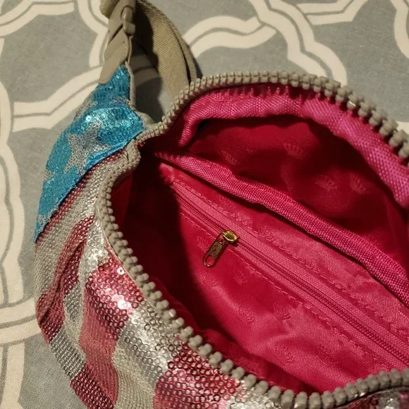 NWOT Juicy Couture Sequined Belt Bag - Picture 7 of 8